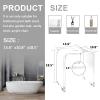 VDGPWA Acrylic Shower Bench,Clear Shower Stool with Curved Seat & Water Leaking Hole,300lbs Weight Capacity Modern Acrylic Seat for Inside Shower view 3