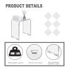 VDGPWA Acrylic Shower Bench,Clear Shower Stool with Curved Seat & Water Leaking Hole,300lbs Weight Capacity Modern Acrylic Seat for Inside Shower view 4