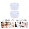 2 Pack Double Layer Nail Soak Bowl ABS Manicure Tool view 2