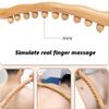 Wooden Gua Sha Massage Tools,10 Beads Lymphatic Drainage Paddle Tool,Handheld Self Body Sculpting Massage Tool,Cellulite Massage 23.6INCH view 4