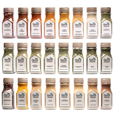 iSpice Starter Spice Set- Seasonings for Cooking - 24 Pack Starter Spice Gift Set | Silk Road