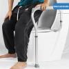 MOFOCO Toilet Safety Rail,Toilet Safety Frame for Elderly Assistance Rails No Punching Elderly Adjustable Toilet Hand RailsDisabled Toilet Safety Anti-Slip Guardrail view 2