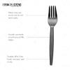 Surgimac Plastic Silverware  Heavy Duty Fork Plastic Cutlery - Travel/Picnic Flatware Set- Party Essentials  Disposable Forks - Plastic Silverware for Wedding/Birthday/Dining (Black)(Pack of 1000) view 3