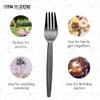 Surgimac Plastic Silverware  Heavy Duty Fork Plastic Cutlery - Travel/Picnic Flatware Set- Party Essentials  Disposable Forks - Plastic Silverware for Wedding/Birthday/Dining (Black)(Pack of 1000) view 4