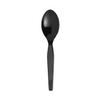 Surgimac Plastic Silverware  Heavy Duty Spoon Plastic Cutlery - Travel/Picnic Flatware Set- Party Essentials  Disposable Spoons- Plastic Silverware for Wedding/Birthday/Dining (Black)(Pack of 1000) view 1