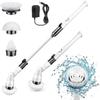 2022 Upgraded Rechargeable Cordless Electric Spin Scrubber Cleaning Brush with 3 Replaceable Brush Heads for Bathroom & Tile Tub Floor view 1