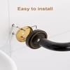 12 Inch Bronze Shower Grab Bar Oil Rubbed Black, Munzong Antique Brass Bathroom Grab Bar w/Anti-Slip Knurled Grip, Bathroom Balance Bar, Safety Handrail Support, Injury Elderly Senior Assist Handle view 3