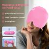 ComfiTECH Head Ice Pack Wrap with Top Coverage Cold Cap Cooling Gel Hat, Pink view 3