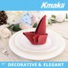 KMAKII Burgundy Disposable Paper Napkins Linen Feel Guest Disposable Cloth Like Dinner Napkins Paper Hand Napkins for Parties, Weddings, Dinners Or Events 16 x 16 inches, 50 Count view 2