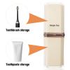 Zerodeko Toothbrush Storage Case Portable Travel Container for Toothbrushes and Toothpaste Multi-Function Washing Cup Design for Camping Business Trips and Daily view 3