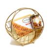 Jaiccha Ghasitaram Half Moon Metal Basket of Mix Dryfruits, Milk Cake |Gift for Diwali Gifts,Holi,Rakhi,Valentine,Christmas,Birthday,Anniversary,Her,Him| view 1