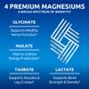 Zentastic Magnesium Complex 4-in-1 Supplement  Magnesium Glycinate, Malate, Taurate & Lactate  Chelated High Absorption for Nerves, Muscles, Bones & Immune Support  120 Capsules view 3