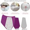 DACUN Daily Wearing Safety Certification Plus Size Women's Period Panties Cotton 3 Layer Leak Proof Menstrual Underwear Supersoft (Color : Multicolor B, 7XL-7XLarge) view 2