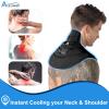 Atsuwell Neck Ice Pack Wrap, Reusable Gel Ice Pack Neck Shoulder, Cold Wrap for Upper Back Cold Compression, Flexible Necks Shoulder Gel Pad for Men Women, Black view 2