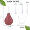TEMONTIAN Enema Bulb Kit Anal Douche for Men Women Beginners with 19.7in Hose+4 Nozzles (RED) view 3