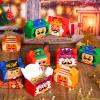 TaoBary 24 PCS Christmas Candy Boxes - Christmas Nutcracker Gifts Boxes with Handle Holiday Treat Paper Goodie Cookie for Xmas Birthday Winter Party Favors Supplies Presents(Fun,Orange) view 4