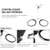 REAVEE Ultra Thin Armless Reading Glasses for Men Women, No Temple Pinch Nose Clip on Readers Small Pocket with Mini Portable Case, Black +3.0 view 4