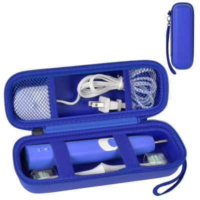 GWCASE Toothbrush Travel Case Compatible with Oral-B Pro 1000 2000 3000 3500 5000 7500/ for Philips Sonicare ProtectiveClean 4100 6100 5100 6500 7500 Rechargeable Electric Toothbrush (Box Only) -Navy