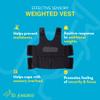 Ted Kangaroo Weighted Vest for Kids Sensory Compression Vest Deep Pressure Comfort (SmallBlue) view 4