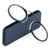 REAVEE Ultra Thin Armless Reading Glasses for Men Women, No Temple Pinch Nose Clip on Readers Small Pocket with Mini Portable Case, Blue +3.5 view 1