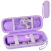 Toothbrush Travel Case Compatible with Oral-B Pro 1000 2000 3000 3500 5000 7500/ for Philips Sonicare ProtectiveClean 4100 6100 5100 6500 7500 Rechargeable Electric Toothbrush (Box Only) -Purple view 1