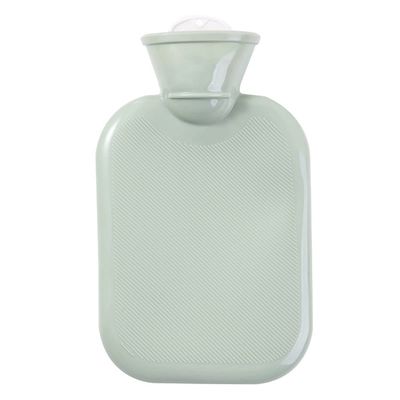 1 Liters Rubber Hot Water Bottle Portable, Bed Warm Waist Warm Back Hot Water BottleGreat for Men + Women Pain Relief,for Back, Neck, Legs (Color : Green)
