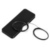 REAVEE Ultra Thin Armless Reading Glasses for Men Women, No Temple Pinch Nose Clip on Readers Small Pocket with Mini Portable Case, Black +2.5 view 3