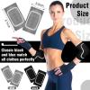 2 Pair Elbow Pads Volleyball Sport Breathable Protective Support Gel Pad Arm Compression Sleeves for Teen Girls Boys Basketball Football Skating(Black, Gray) view 2
