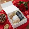CECOBOX - Gift Boxes with Lids for Presents 8"x8"x3.1" - Matte, Collapsible Magnetic Closure Gift Box - Groomsmen & Bridesmaid Proposal Boxes, Wedding, PR, Birthdays, Holidays (White) view 3