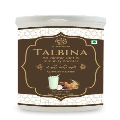 AL MASNOON Talbina with Almond Dates Instant Mix 300G (Pack of 2) A Sunnah & Healthy Food for All Age Group