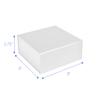 CECOBOX - Gift Boxes with Lids for Presents 6"x6"x2.75" - Matte, Collapsible Magnetic Closure Gift Box - Groomsmen & Bridesmaid Proposal Boxes, Wedding, PR, Birthdays, Holidays (White) view 2