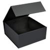 CECOBOX - Gift Boxes with Lids for Presents 10"x10"x4.5" - Matte, Collapsible Magnetic Closure Gift Box - Groomsmen & Bridesmaid Proposal Boxes, Wedding, PR, Birthdays, Holidays (Black) view 2
