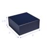 CECOBOX - Gift Boxes with Lids for Presents 6"x6"x2.75" - Matte, Collapsible Magnetic Closure Gift Box - Groomsmen & Bridesmaid Proposal Boxes, Wedding, PR, Birthdays, Holidays (Navy) view 3
