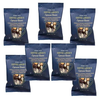 Trader Joe's Coffee Lover's Chocolate-Covered Assorted Espresso Beans - 7 Pack (2.5 oz)