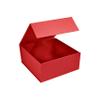 CECOBOX - Valentine Gift Boxes with Lids for Presents 6"x6"x2.75" - Matte, Collapsible Magnetic Closure Gift Box - Groomsmen & Bridesmaid Proposal Boxes, Wedding, PR, Birthdays, Holidays (Red) view 2