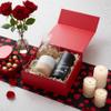CECOBOX - Valentine Gift Boxes with Lids for Presents 8"x8"x3.1" - Matte, Collapsible Magnetic Closure Gift Box - Groomsmen & Bridesmaid Proposal Boxes, Wedding, PR, Birthdays, Holidays (Red) view 3