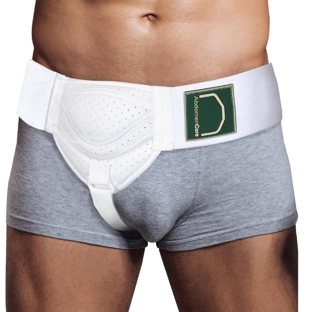 Abdomencare Inguinal Hernia Belt for Men & Women  Hernia Support for Men Inguinal with 2 Compression Pads  Left or Right Side Hernia Truss  Hernia Groin Support With Adjustable Straps  S/M
