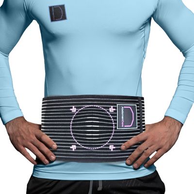 Abdomencare Umbilical Hernia Belt for Men and Women | Abdominal Hernia Belt for Women & Men with 2 Unique Compression Pads | Belly Button Umbilical Hernia Belts for Men | Hernia Support Binder | S/M