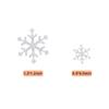 Ercadio 15pcs Snowflake Cupcake Toppers Acrylic Silver Glitter Winter Frozen Theme Picks Shiny Cupcake topper Snowflake Cake Decors Baby Shower Christmas Party Decoration Supplies view 2