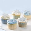 Ercadio 15pcs Snowflake Cupcake Toppers Acrylic Silver Glitter Winter Frozen Theme Picks Shiny Cupcake topper Snowflake Cake Decors Baby Shower Christmas Party Decoration Supplies view 3