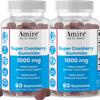 Amire by Dr. Awan Super Cranberry Gummies, Helps Support Urinary Tract Health, Helps Boosts Immune Function, Gelatin-Free Cranberry Chews for Men & Women, 120ct, 60-Day Supply view 1