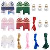 Pandahall 30 Sets Gift Treat Boxes with Ribbons Pearls 5 Style Tower Shape Wedding Party Favor Boxes for Christmas Gifts Wrapping Bridesmaid Proposal Bridal Shower Boxes 2.7x2.7x3.5 view 2