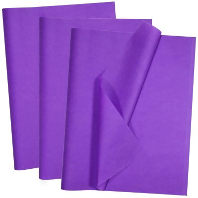 100 Sheets Purple Tissue Paper Artdly 14 x 20 Inches Purple Tissue Paper Bulk for Weddings Birthday DIY Project Wrapping Crafts Decor