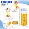 200 Pieces Empty Medicine Pill Bottles with Child Resistant Caps 6 Dram Plastic Prescription Bottles Orange Pill Container Small Medicine Bottles with Lids for Pharmacies, Doctors, and Labs, Hospitals view 2