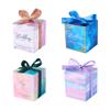 Pandahall 40 Sets Gift Treat Boxes with Ribbons 4 Style Square Cube Wedding Party Favor Boxes Mixed Color for Gifts Packaging Bridesmaid Proposal Bridal Shower Boxes 3.1x3.1x3.5 view 1