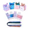 Pandahall 40 Sets Gift Treat Boxes with Ribbons 4 Style Square Cube Wedding Party Favor Boxes Mixed Color for Gifts Packaging Bridesmaid Proposal Bridal Shower Boxes 3.1x3.1x3.5 view 2