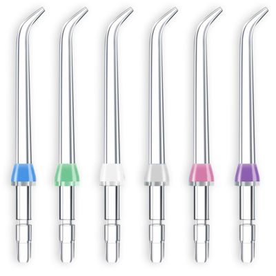 Flosser Replacement Tips for Waterpik Water Flosser, Reach Flosser Refill Heads Replacement Heads for Waterpik, Compatible with Waterpik Oral Irrigator & Dental Flosser(6 Classic Jet Tips)