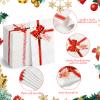 100 Pcs Christmas Paper Napkins Gift Box Bow 4.33 x 7.87 Inch Xmas Guest Towels Disposable Bow Knot Merry Christmas Napkins for Xmas Dinner Party Wedding Bathroom Hand Towels Supplies view 3