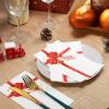 100 Pcs Christmas Paper Napkins Gift Box Bow 4.33 x 7.87 Inch Xmas Guest Towels Disposable Bow Knot Merry Christmas Napkins for Xmas Dinner Party Wedding Bathroom Hand Towels Supplies view 4