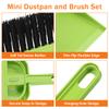 Healifty 18 Pack Mini Dust Pan and Brush Set, Small Broom and Dustpan with Handle for Pets Kids Desk Home Camping Hand Cleaning Supplies view 4
